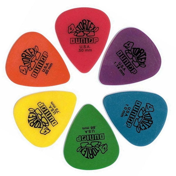 Dunlop Tortex Standard Guitar Picks Players Pack of 12
