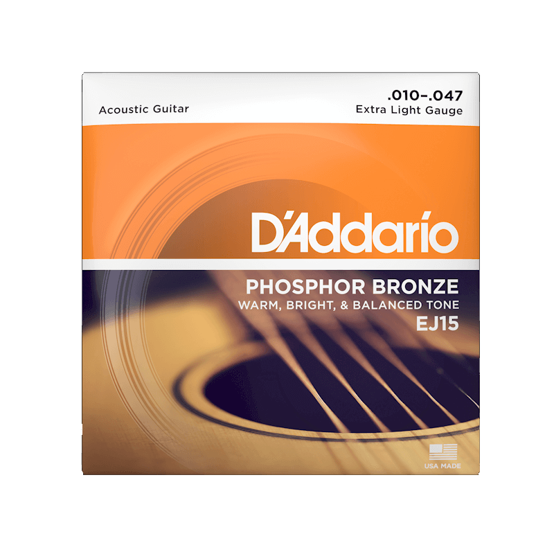 D'Addario EJ Phosphor Bronze Acoustic Guitar Strings - Music Collection