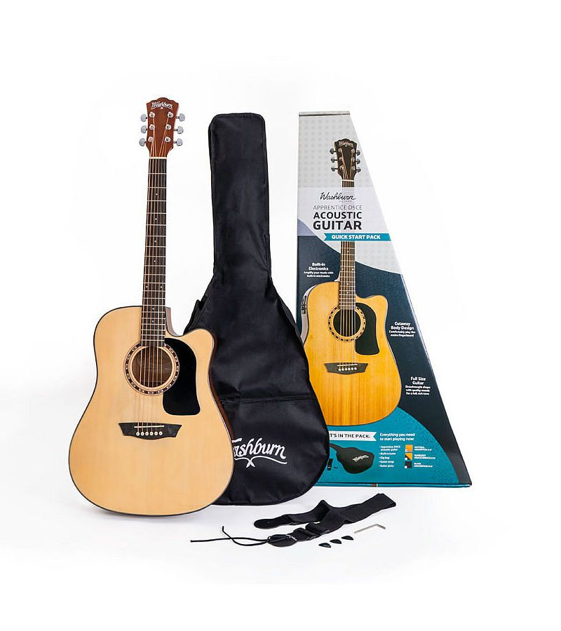 washburn AD5CEPACK-A Acoustic Electric Guitar Package