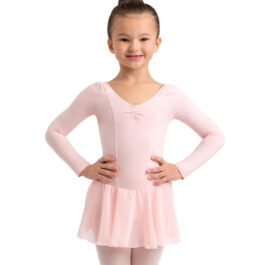 Capezio 11724C Ballet Long Sleeve Dress Pink