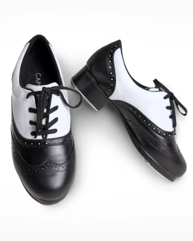 Capezio 960F Roxy Tap Shoes Adult Black/White 9 M