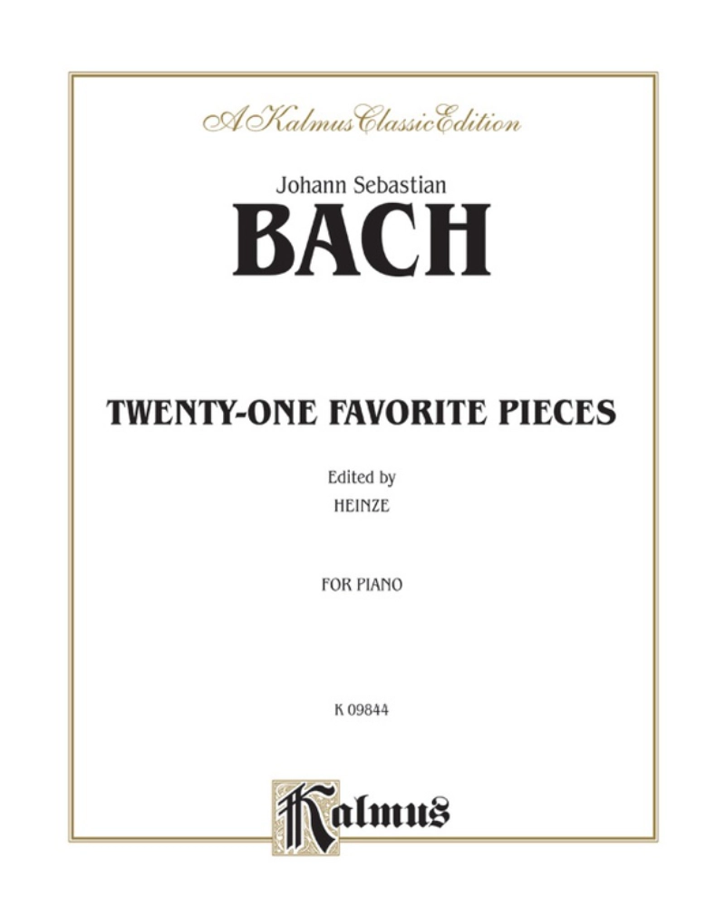 Bach - Twenty-One Favorite Pieces
