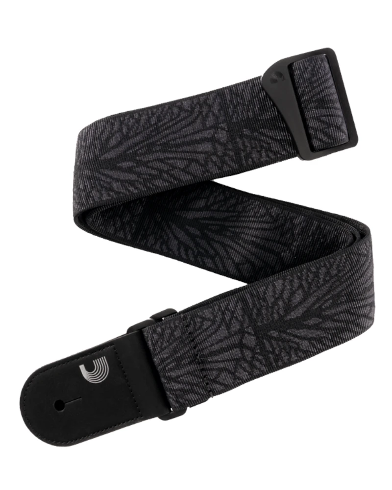 D'Addario 50TB02 Guitar Strap Lightning Black Tubular (50mm)