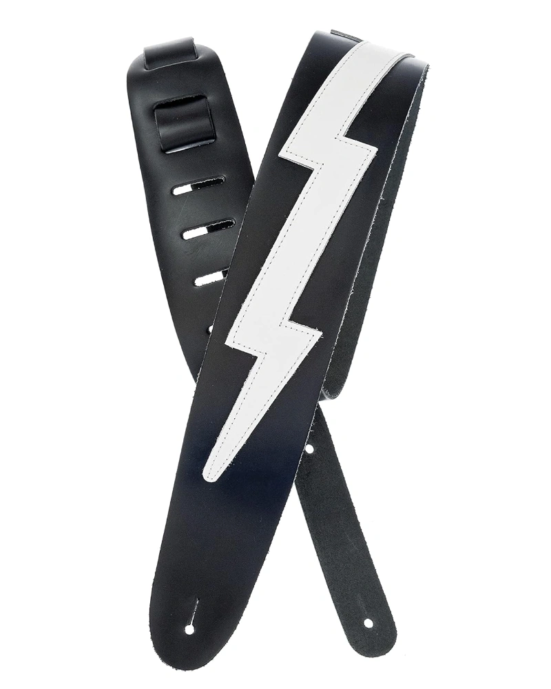 Planet Waves 25LIC03 Guitar Strap Icon Collection Leather Lightning (2.5")