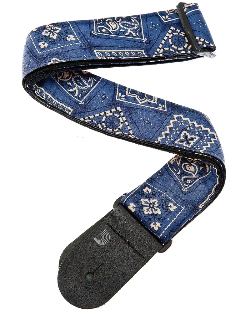 Planet Waves 50G03 Guitar Strap Woven Bandana Blue (50mm)