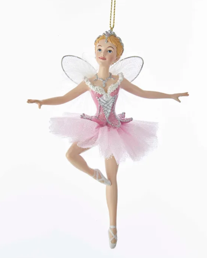 Kurt S. Adler C7656 Nutcracker Suite Sugar Plum Fairy w/Wings Ornament