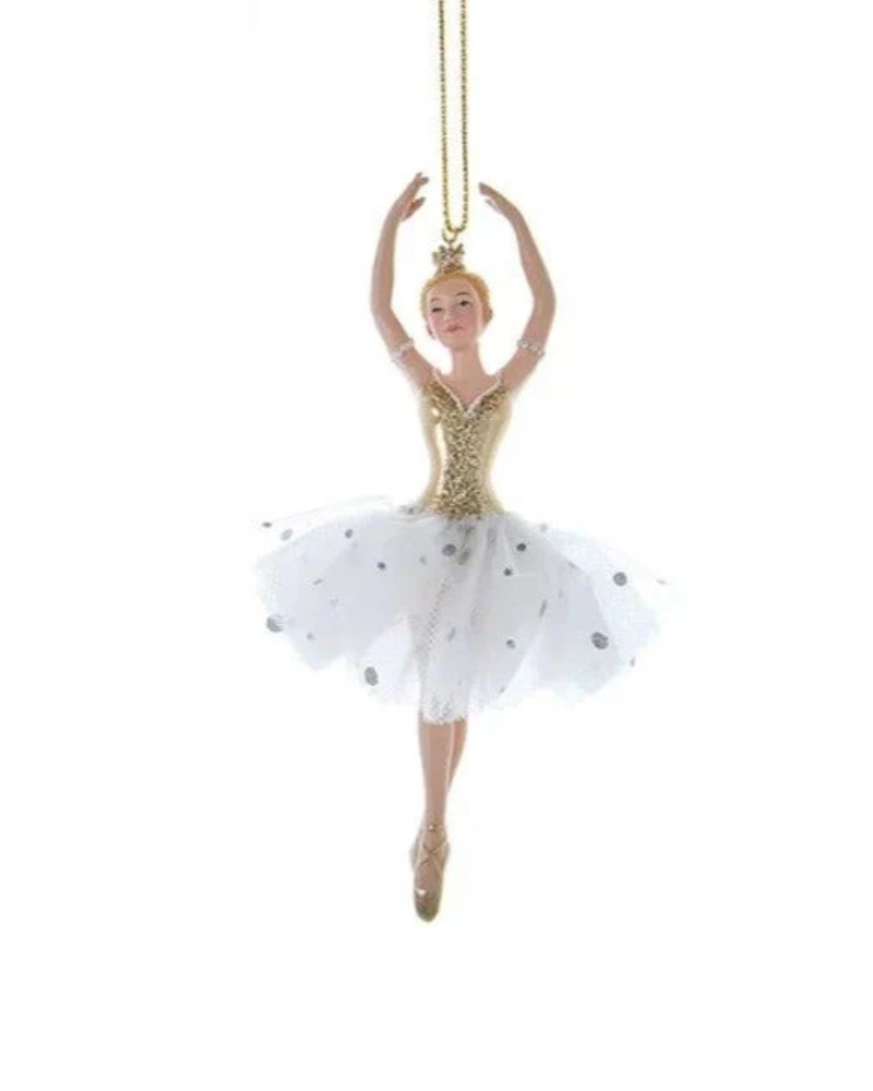 Kurt S. Adler E0653 Golden Elegance Ballerina Ornament