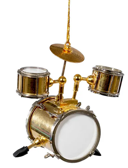 Kurt S. Adler J0528 Brass Musical Drum Ornament