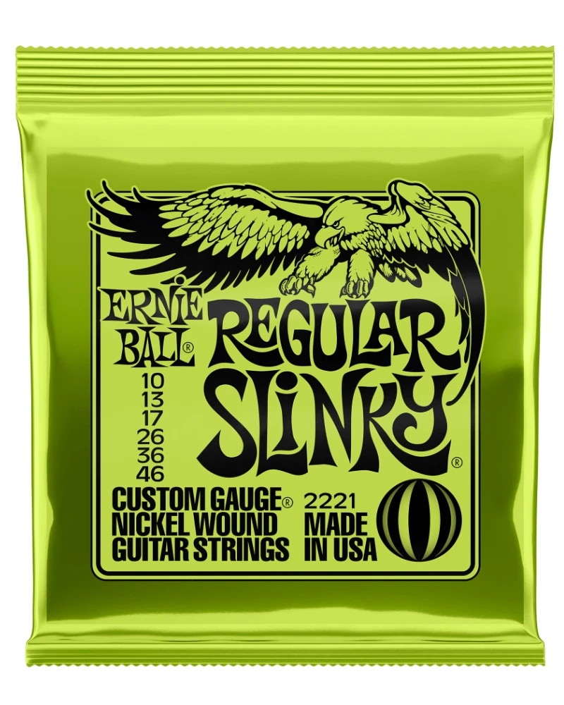 Ernie Ball Regular Slinky Electric Guitar Strings (10-46)